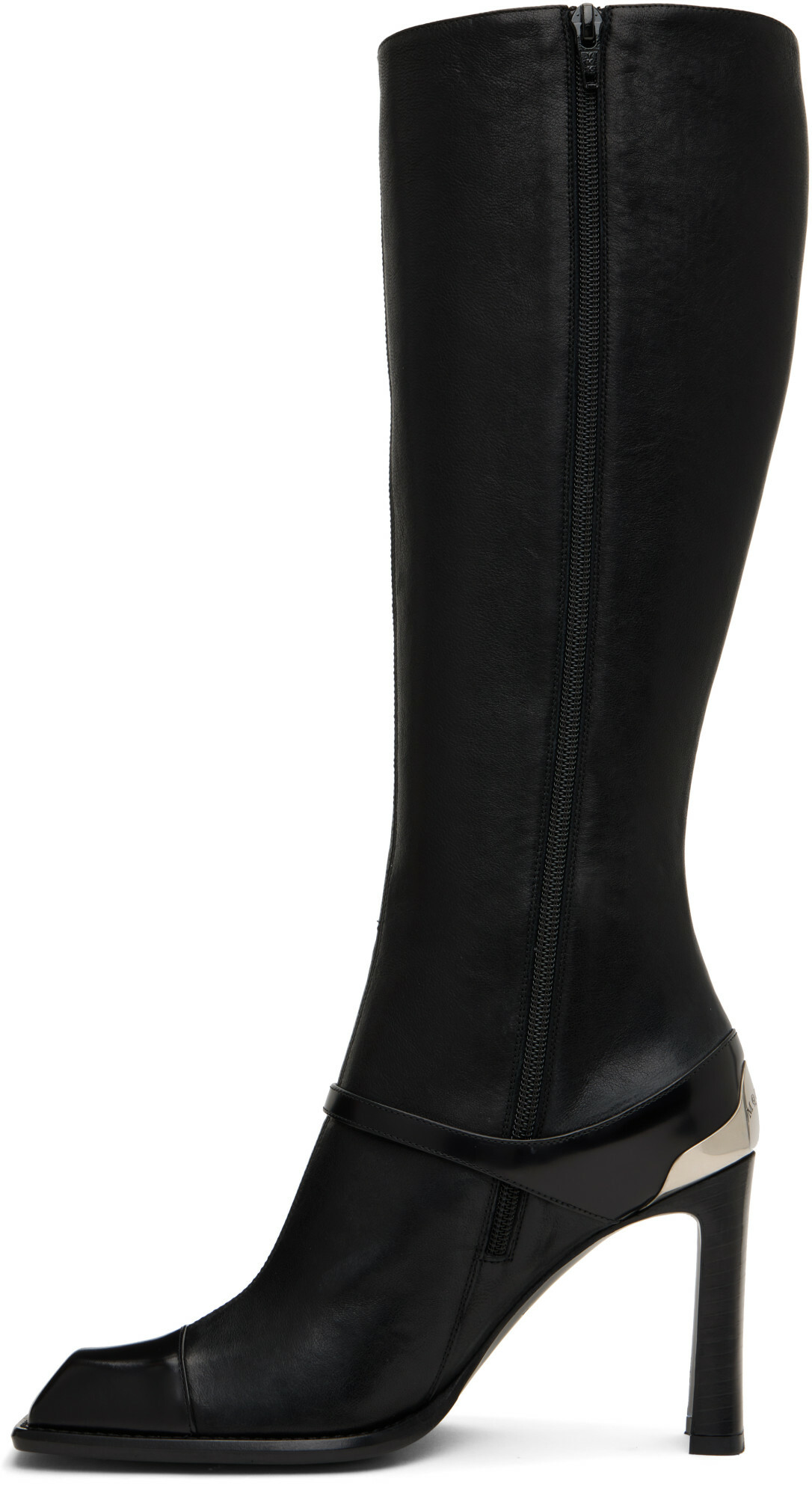 McQueen Black Camden Tall Boots