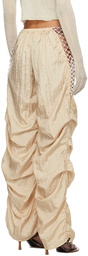 Isa Boulder SSENSE Exclusive Beige Chute Lounge Pants