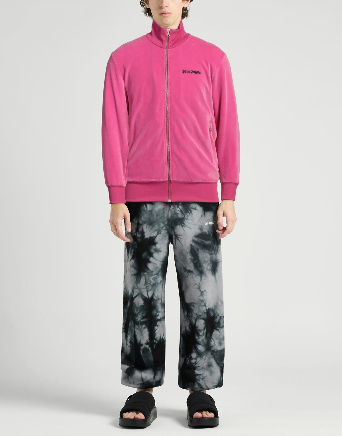 Palm Angels Mens Sweatshirt Fuchsia