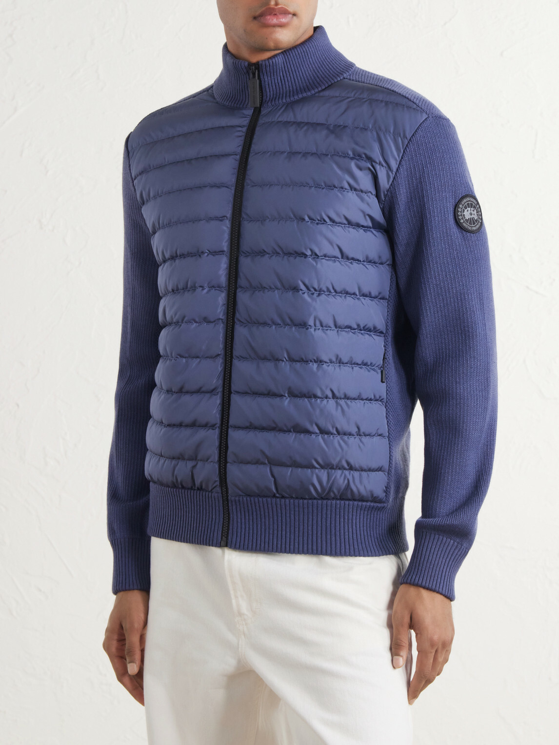 Canada Goose - HyBridge® Ribbed Wool and Quilted Shell Down Jacket - Blue