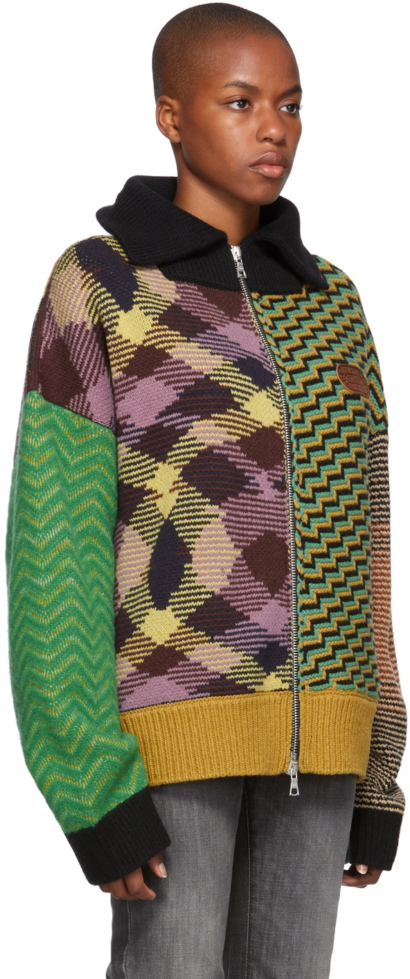 Palm Angels Multicolor Missoni Edition Patchwork Cardigan Palm Angels