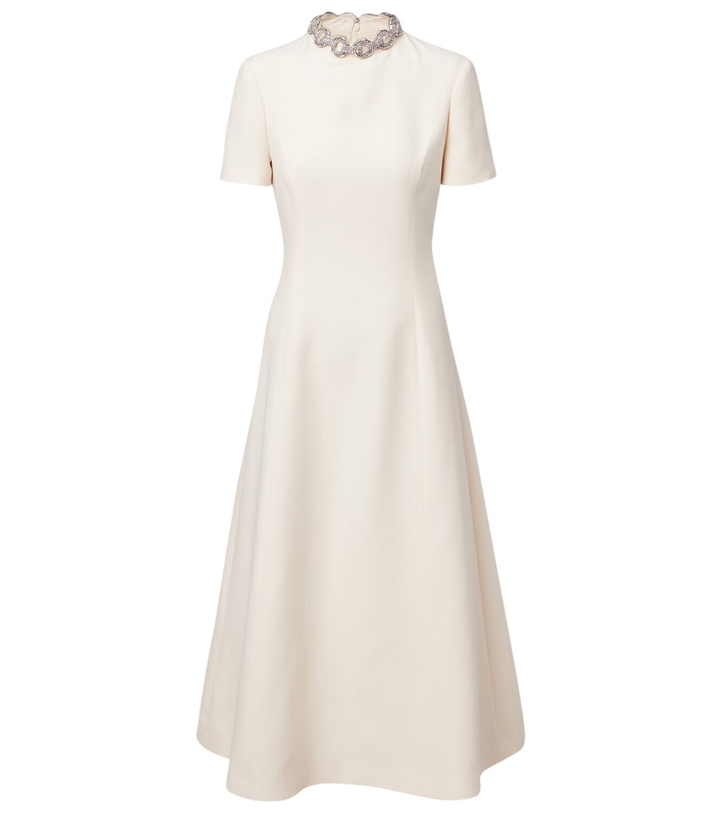 Photo: Valentino Crepe Couture embellished midi dress