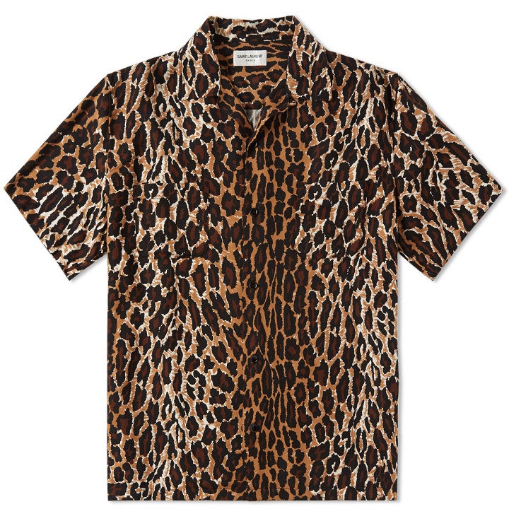 Photo: Saint Laurent Leopard Print Bowling Shirt