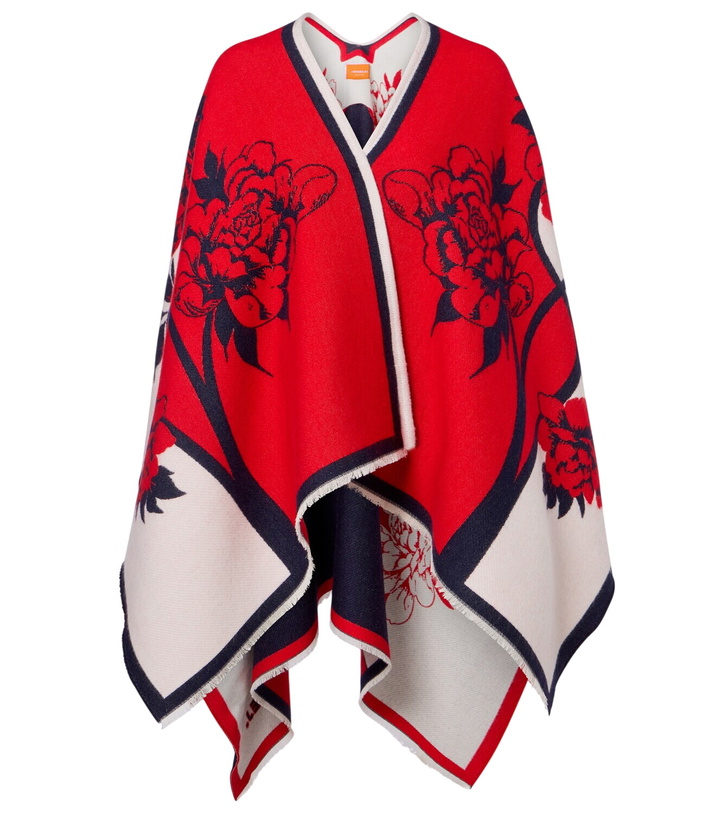 Photo: La DoubleJ Soul floral wool and silk poncho