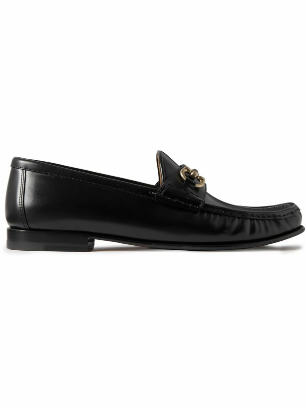 Photo: Brunello Cucinelli - Horsebit-Embellished Leather Loafers - Black