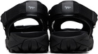 Maison Kitsuné Black Mesh Sandals