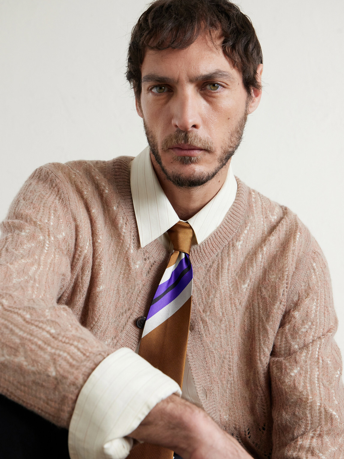 Dries Van Noten - 7.5cm Striped Silk-Twill Tie