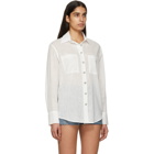 Balmain White Linen Shirt