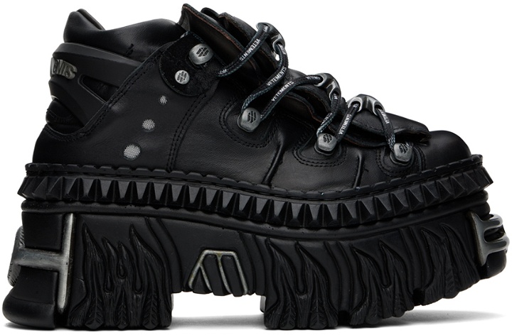 Photo: VETEMENTS Black New Rock Edition Platform Sneakers