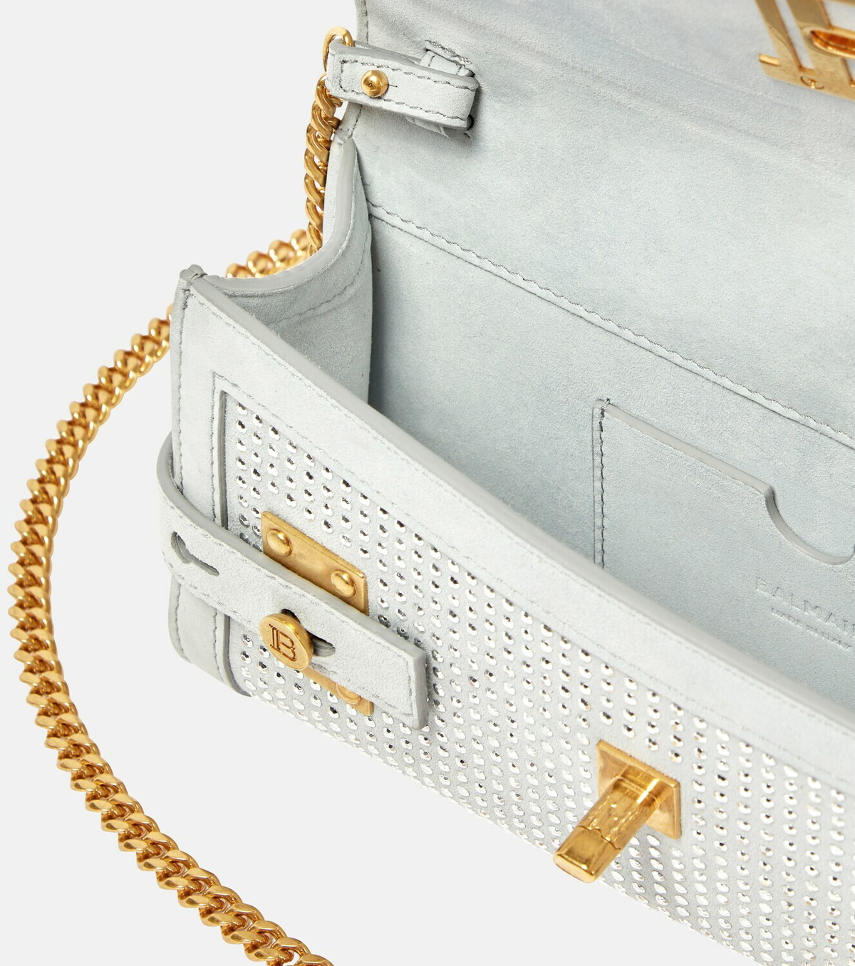 Balmain BBuzz 23 embellished leather crossbody bag Balmain