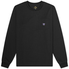 Needles Men's Long Sleeve Pocket T-Shirt in Black