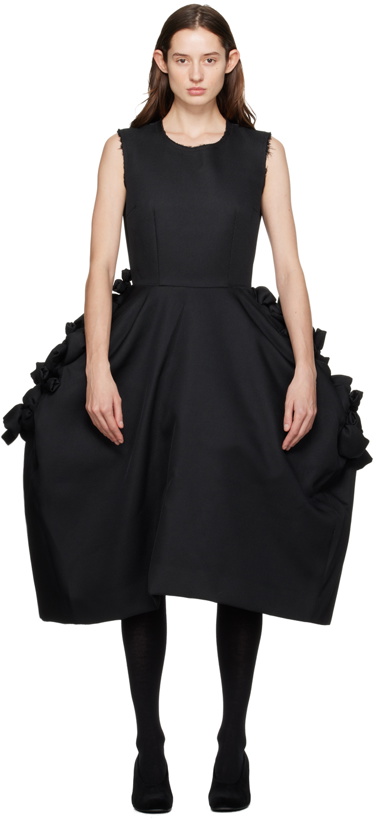 Photo: Comme des Garçons Black Knotted Midi Dress