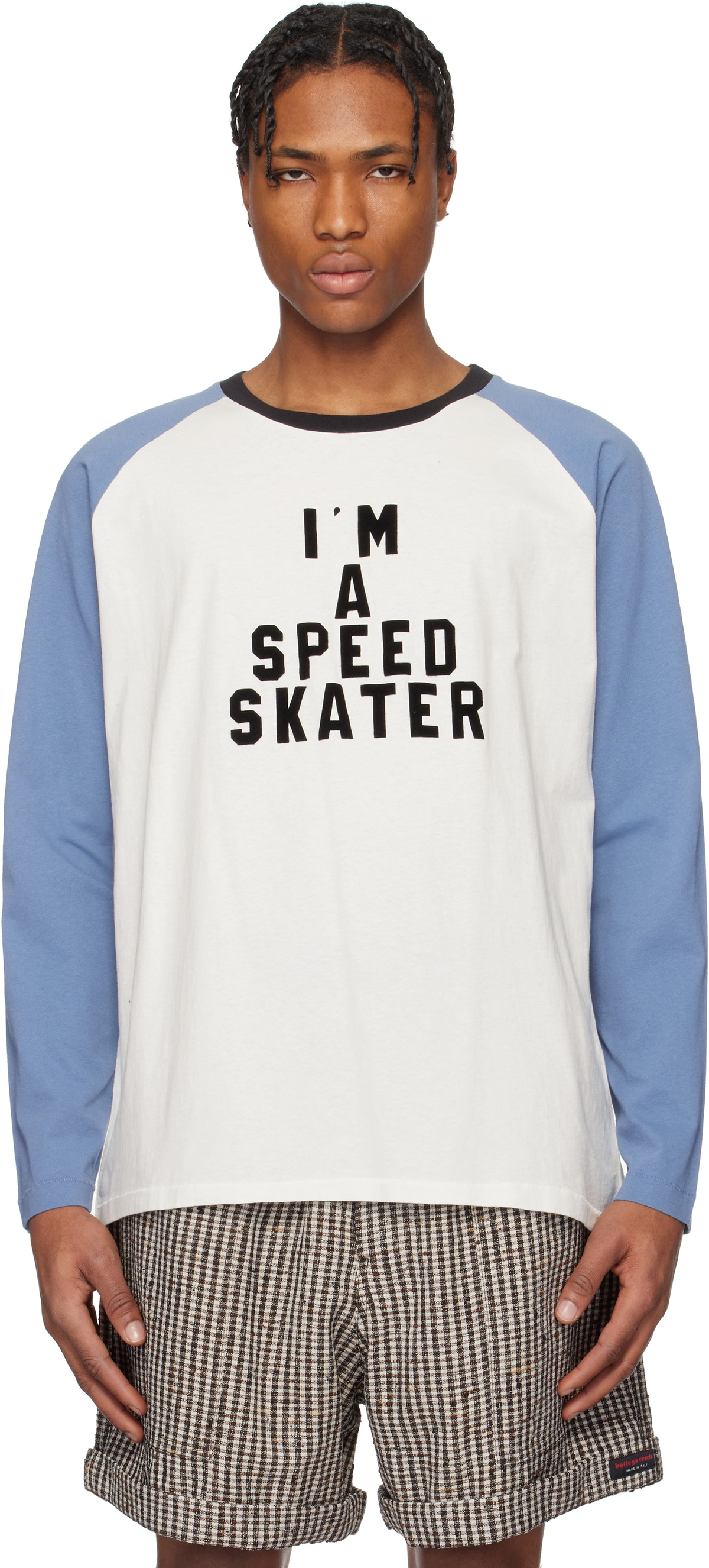 トップス 25SS BODE SKATER TEE SIZE M Buy Bode Skater Tee 'Blue/Cream' - MRS25CS025 | GOAT