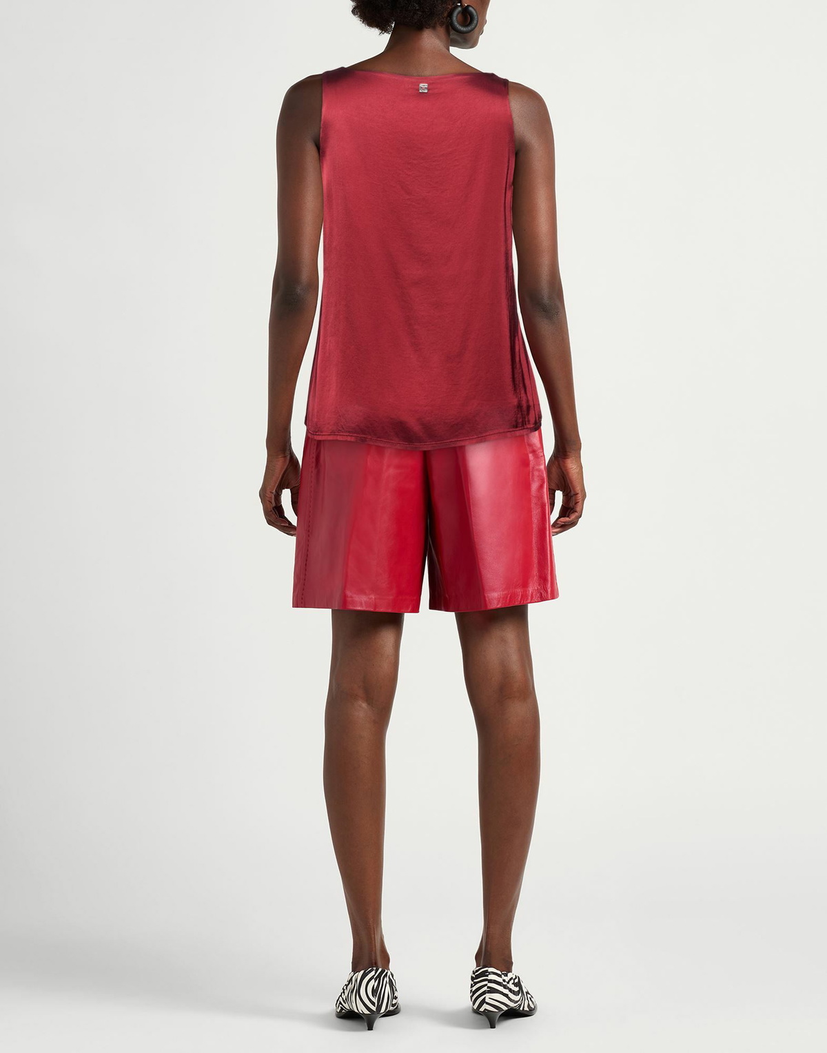 Manila Grace Womens Top Burgundy