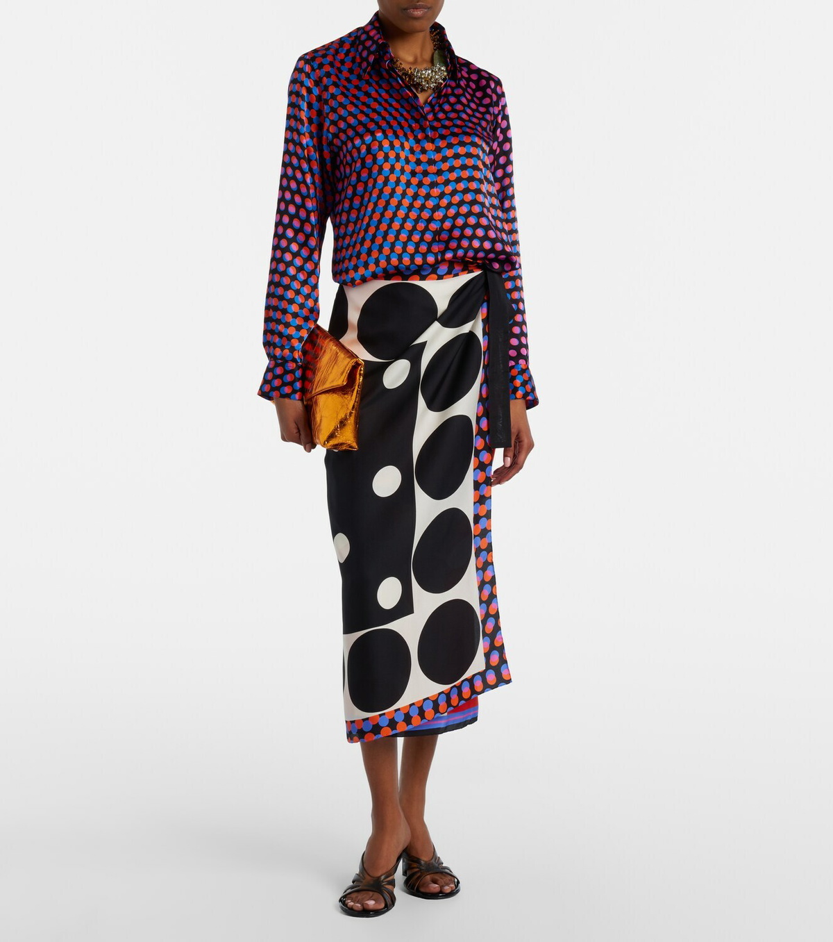 Dries Van Noten Distressed leather mules
