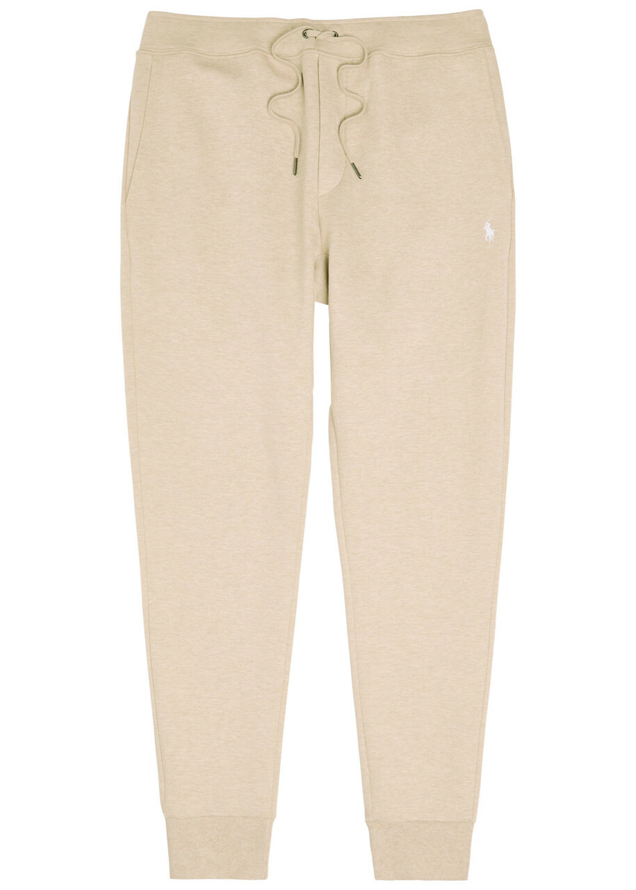 Polo Ralph Lauren Logo-embroidered Cotton-blend Sweatpants Beige
