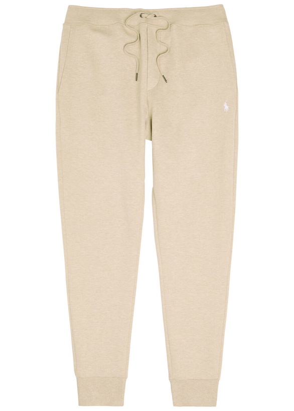 Photo: Polo Ralph Lauren Logo-embroidered Cotton-blend Sweatpants Beige