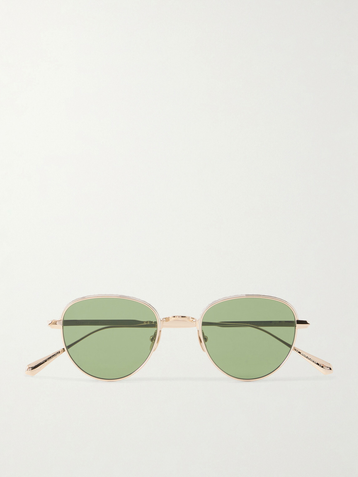 Garrett Leight California Optical - Wells J Round-Frame Titanium Sunglasses