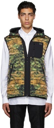 Burberry Green Down Printed Vest