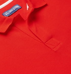 Vilebrequin - Palatin Slim-Fit Contrast-Tipped Cotton-Piqué Polo Shirt - Red