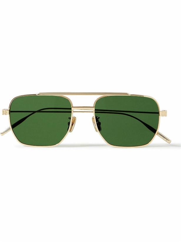 Photo: Givenchy - GV Speed Aviator-Style Gold-Tone Sunglasses