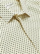 SAINT LAURENT - Polka-Dot Silk Crepe De Chine Shirt - Neutrals