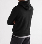 POLO RALPH LAUREN - Logo-Print Fleece-Back Cotton-Blend Jersey Hoodie - Black