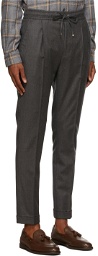 Isaia Grey Draw String Trousers