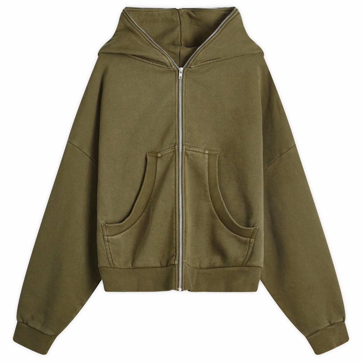 Entire Studios Men's Eternal Full- Zip Hoodie in Military