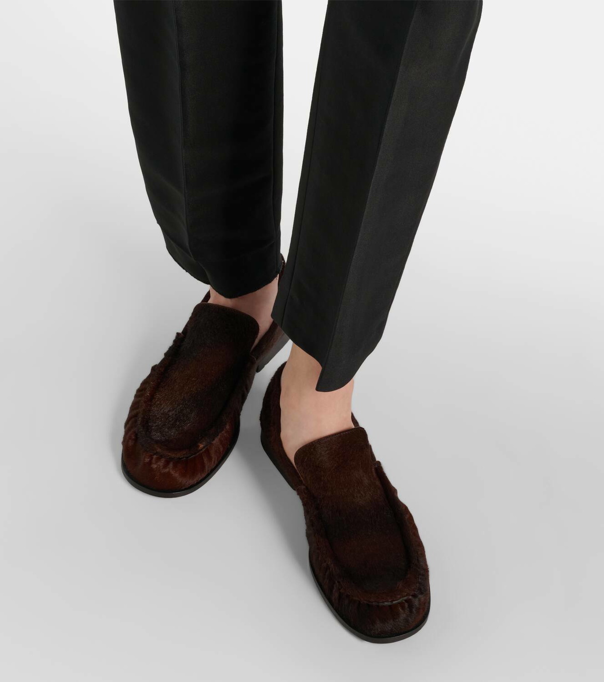 Dries Van Noten Calf hair loafers