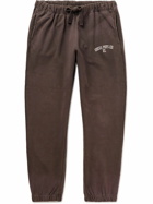 Guess USA - Tapered Cotton-Jersey Sweatpants - Brown