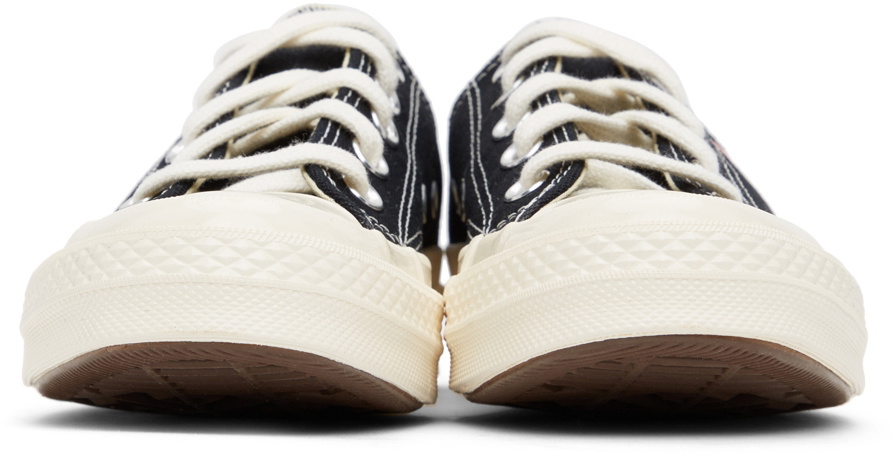 COMME des GARÇONS PLAY Black Converse Edition Half Heart Chuck 70 Low Sneakers