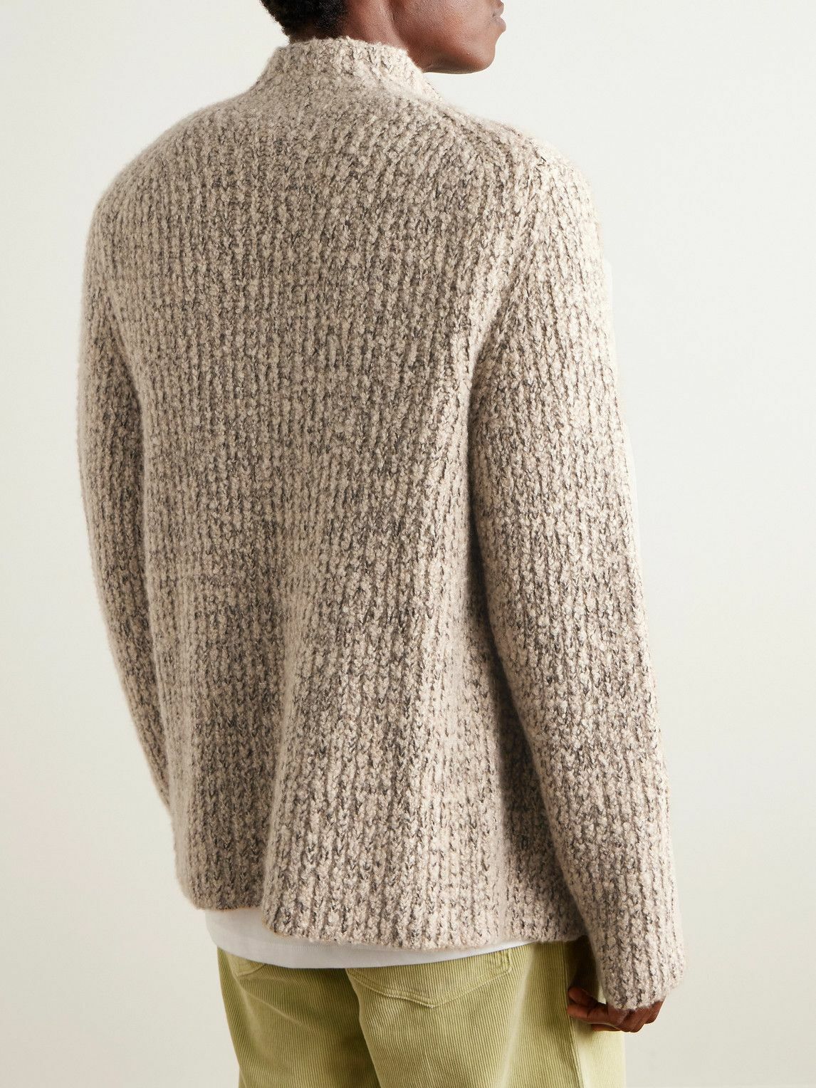 God's True Cashmere - Cloud Ribbed Cashmere Cardigan - Brown