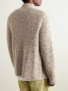 God's True Cashmere - Cloud Ribbed Cashmere Cardigan - Brown