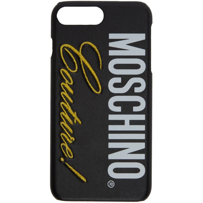 Photo: Moschino Black Couture iPhone 8 Plus Case