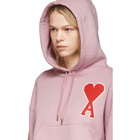 AMI Alexandre Mattiussi Pink Oversized Ami De Coeur Hoodie