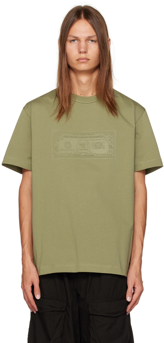 Alexander Wang Khaki Dollar Bill T-Shirt Alexander Wang