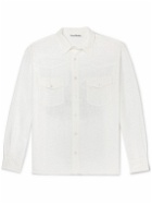 Acne Studios - Sandrok Logo-Print Poplin Shirt - White