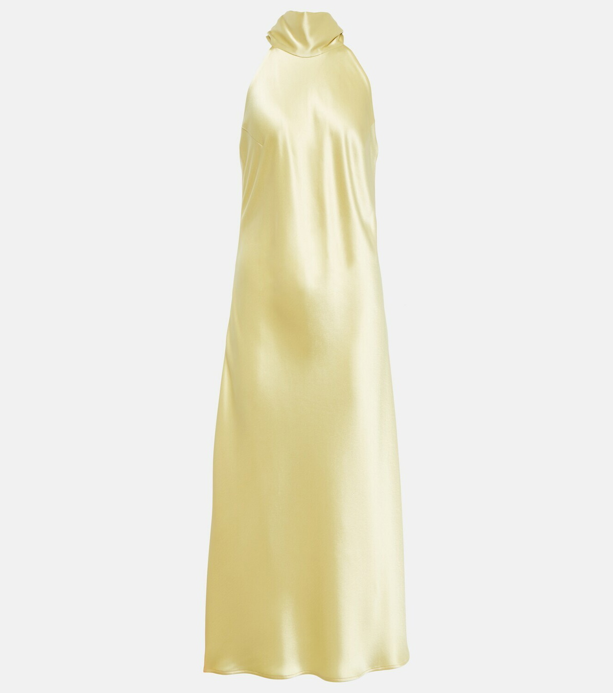 Galvan Sienna satin midi dress Galvan