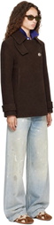 Acne Studios Brown Single-Breasted Wool Jacket