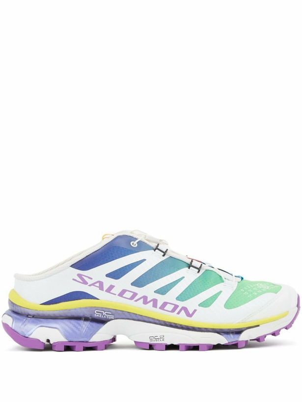 Photo: MM6 Maison Margiela X Salomon White XT-4 Low-Top Mules