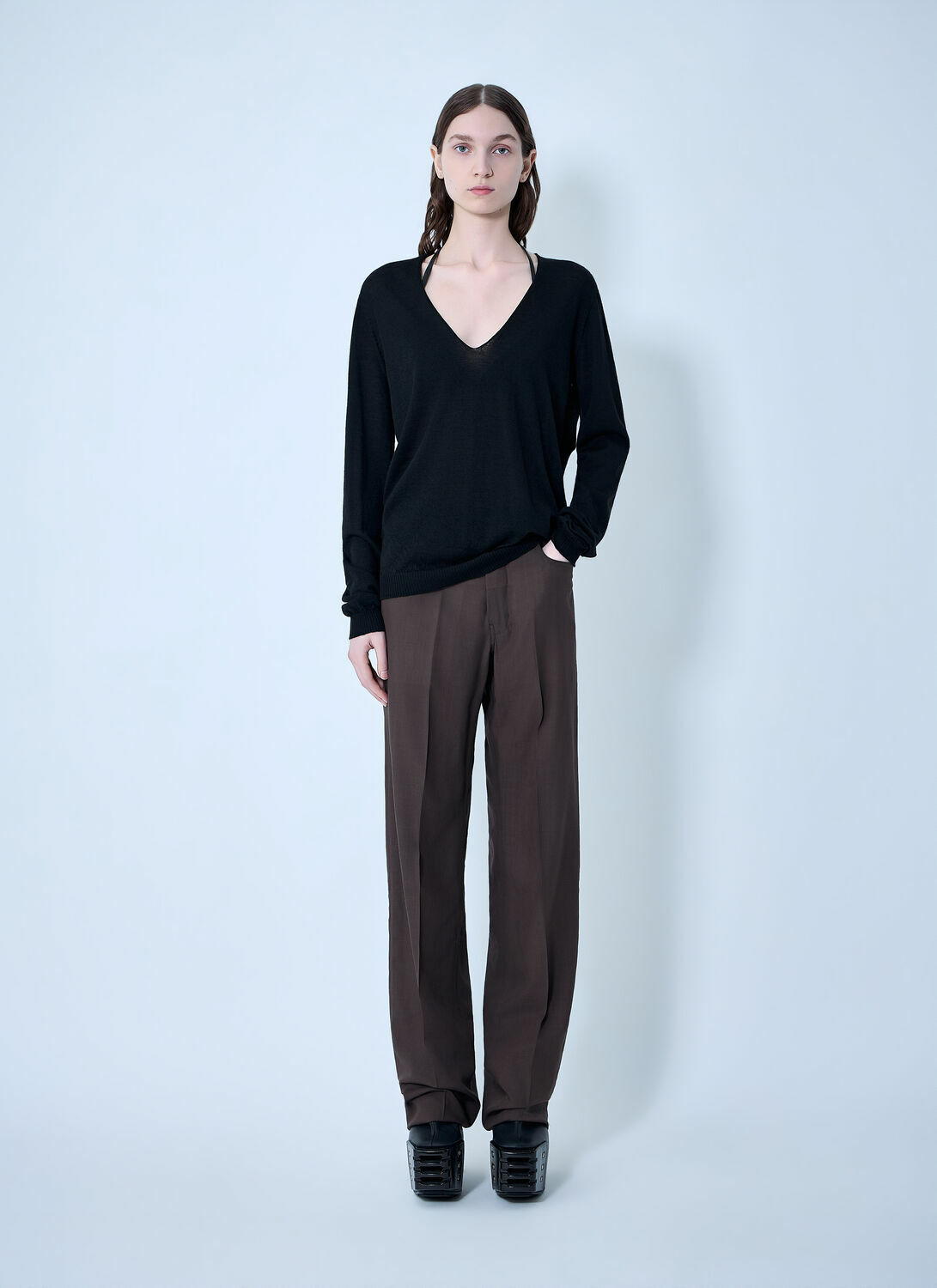 Rick Owens V Neck Pull Knit