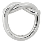 Bottega Veneta Silver Sterling Knot Ring