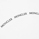 Moncler Men's Long Sleeve Macro Logo T-Shirt in White