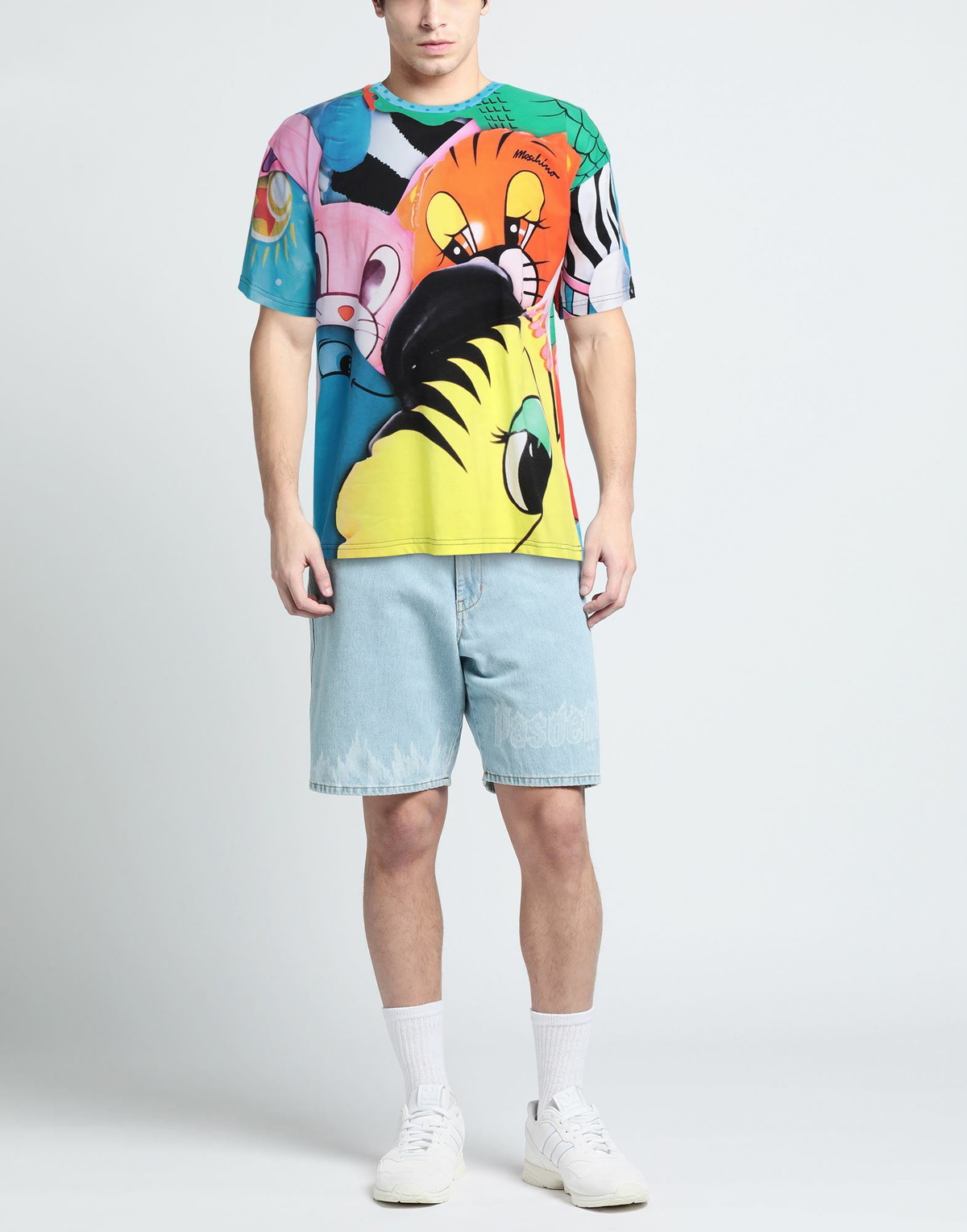 Moschino Couture Mens T-shirt in Orange