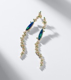 Suzanne Kalan 18kt gold drop earrings with gemstones