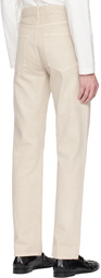 The Row Beige Carlisle Jeans