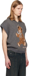 Magliano Gray Teddy Bear Vest