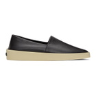 Fear of God Ermenegildo Zegna Black Smooth Espadrilles