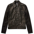 Rick Owens Leather Worker Jacket